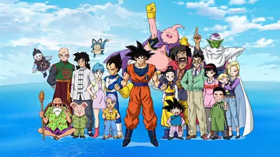 Radiant Group Wallpaper Fantasy Wallpaper 4K 1920x1080 Group, Photo, Of, Dragon, Ball, Super, Characters, On, Desktop, Featuring, Goku, His, White, Yellow, Pink, Ultrawide, Full HD