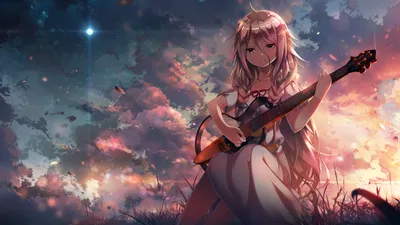 Vibrant Captivating Wallpaper Nature Wallpaper 4K 2194x1234 A, Captivating, Hd, Wallpaper, Featuring, Ia, Character, Vocaloid, Playing, Guitar, Sunset, Beneath, Brown, Ultrawide, Full HD