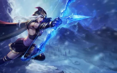 Vibrant Fantasy Wallpaper Nature Wallpaper 4K 1920x1200 Hd, Fantasy, Wallpaper:, Featuring, Ashe, A, White-haired, Woman, Warrior, Archer, Video, Game, Gray, Ultrawide, Full HD