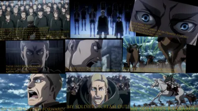 Collage Erwin Smith Abstract Wallpaper 4K 3840x2160 4k, Pc, Wallpaper, Collage, Of, Erwin, Smith, From, Attack, Titan, Close-ups, His, Gray, Ultrawide