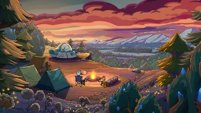Vivid Rick Wallpaper Nature Wallpaper 4K 1920x1080 Hd, Pc, Desktop, Wallpaper, Of, Rick, And, Morty, Show, Season, Camping, Campfire, Brown, Orange, Ultrawide, Full HD