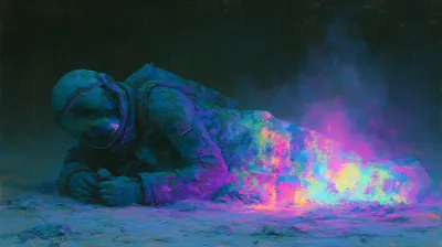 Quad Sci Astronaut Lying Space Wallpaper 4K 2944x1648 2k, Quad, Hd, Pc, Desktop, Wallpaper/background:, Sci-fi, Astronaut, Lying, Alien, Ground, Brown, Ultrawide, QHD