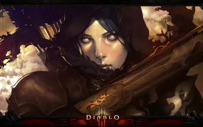 Bright Demon Wallpaper Fantasy Wallpaper 4K 1920x1200 Demon, Hunter, Character, Art, From, Diablo, Iii, Showcasing, Fierce, Determined, Figure, Cloaked, Orange, Purple, Gray, Ultrawide, Full HD