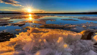 Reflection Nature Lake Sun Nature Wallpaper 4K 2048x1152 Reflection, Nature, Lake, Sun, *ice, Dawn, Sunrise, Hd, Desktop, Brown, Gray, Ultrawide, Full HD