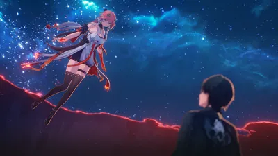 Calm Anime Wallpaper Abstract Wallpaper 4K 2560x1440 Anime, 2560x1440, Brown, Blue, Ultrawide, QHD