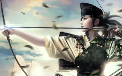 Vibrant Fantasy Wallpaper Animals Wallpaper 4K 1920x1200 Hd, Wallpaper, Featuring, A, Fantasy, Japanese, Samurai, Archer, Legend, Five, Rings, Drawing, White, Ultrawide, Full HD