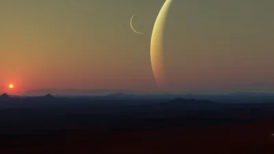 Sci Landscape Vast Horizon Wallpaper 4K, Nature category