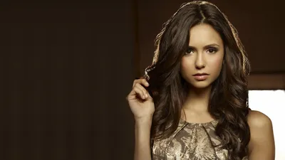 Celebrity Nina Dobrev Black/Dark Wallpaper 4K 1920x1080 Hd, Desktop, Wallpaper, Featuring, Celebrity, Nina, Dobrev, Showcasing, Her, Stylish, Outfit, Against, Gray, Ultrawide, Full HD