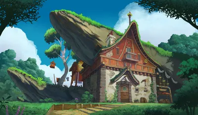 Misty Charming Wallpaper Fantasy Wallpaper 4K 1920x1125 Hd, Desktop, Wallpaper, Featuring, A, Charming, Fantasy, House, Nestled, Among, Lush, Grass, Red, White, Ultrawide, Full HD