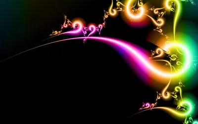 Serene Colorful Wallpaper Abstract Wallpaper 4K 1680x1050 Colorful, Abstract, Fractal, Design, With, Swirling, Patterns, And, Vibrant, Hues, Dark, Serving, White, Black, Ultrawide