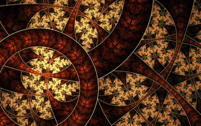 Abstract Fractal Design Warm Autumnal Abstract Wallpaper 4K 1920x1200 Hd, Pc, Desktop, Wallpaper, Featuring, An, Abstract, Intricate, Fractal, Design, Warm, Autumnal, Brown, Orange, Ultrawide, Full HD