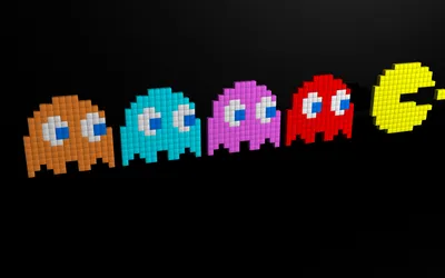 Video Game Pac Games Wallpaper 4K 1920x1200 Video, Game, Pac-man, Hd, Desktop, Wallpaper, Background, Red, Pink, Yellow, Ultrawide, Full HD