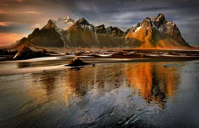 Vestrahorn Mountain Reflects Calm Nature Wallpaper 4K 2048x1317 Stunning, Vestrahorn, Mountain, Reflects, In, Calm, Waters, Showcasing, Dramatic, Cliffs, Serene, Landscape, Gray, Ultrawide, Full HD