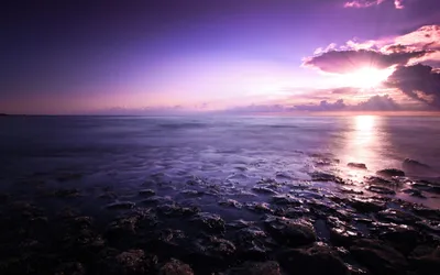 Serene Beach Sunset Nature Wallpaper 4K 2560x1600 A, Serene, Beach, At, Sunset, Featuring, Gentle, Waves, Reflecting, Vibrant, Colors, Sky, White, Gray, Ultrawide, QHD