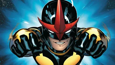 Calm Nova Wallpaper Abstract Wallpaper 4K 1920x1080 Hd, Pc, Desktop, Wallpaper, Featuring, Nova, From, Marvel, Comics, Dynamic, Pose, Glowing, Pink, Yellow, Ultrawide, Full HD