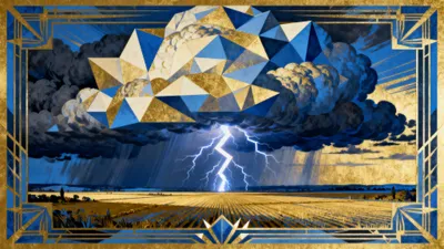 Art Deco Framed Nature Wallpaper 4K 4096x2304 4k, Ultra, Hd, Pc, Desktop, Wallpaper, And, Background, Art, Deco, Framed, Gold-and-blue, Gray, Brown, Ultrawide