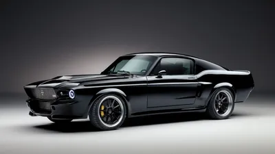 Sleek Black Mustang Cars Wallpaper 4K 8318x4678 8k, Ultra, Hd, Wallpaper, Featuring, A, Sleek, Black, Ford, Mustang, Muscle, Car, White, Ultrawide, 4k