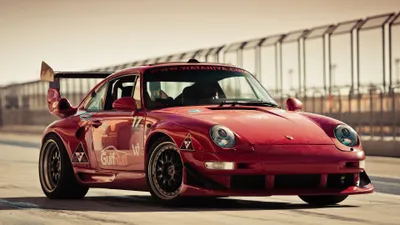 Bright Red Wallpaper Cars Wallpaper 4K 3840x2160 Red, Porsche, Race, Car, On, Track, Low-slung, Widebody, Rear, Wing, Ultra, Desktop, Gray, White, Ultrawide, 4k