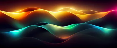 Epic Abstract Wallpaper Abstract Wallpaper 4K 6880x2880 Abstract, Waves, Of, Colorful, Light, Flow, Smoothly, Across, Dark, Vibrant, Ultra, Desktop, Black, Ultrawide, 4k