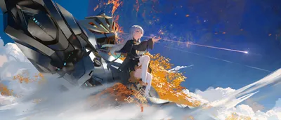 Calm Anime Wallpaper Abstract Wallpaper 4K 3360x1440 Anime, 3360x1440, Brown, White, Ultrawide, QHD
