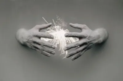 Calm Artistic Wallpaper Abstract Wallpaper 4K 2048x1365 Artistic, Hd, Pc, Desktop, Wallpaper, Two, Ethereal, Hands, Emerging, Gray, Cradling, Glowing, Ultrawide, Full HD