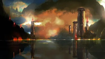 Sci City Skyline Wallpaper 4K, World category