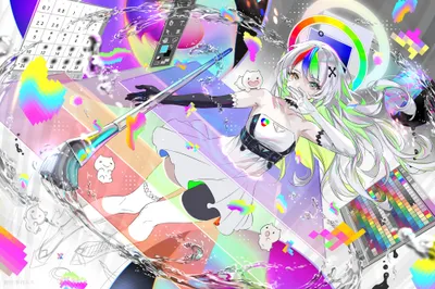 Vibrant Anime Wallpaper Abstract Wallpaper 4K 2000x1333 Anime, 2000x1333, White, Ultrawide, Full HD