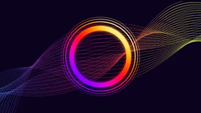 Golden Abstract Wallpaper Abstract Wallpaper 4K 3840x2160 Hd, Desktop, Wallpaper, With, An, Abstract, Design, Featuring, Colorful, Gradient, Circle, Center, White, Orange, Pink, Ultrawide, 4k