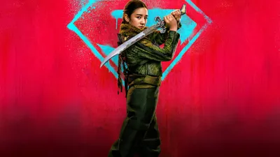 Supergirl Green Suited Grips Abstract Wallpaper 4K 5120x2880 Supergirl, 2026, 5k, Ultra, Hd, Pc, Desktop, Wallpaper, Green, Suited, Grips, Red, Ultrawide, 4k