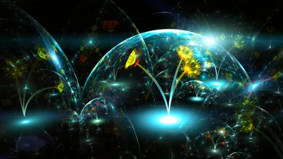 Moody Vibrant Wallpaper Abstract Wallpaper 4K 1920x1080 A, Vibrant, Abstract, Fractal, Design, Featuring, Glowing, Flowers, Bubbles, Creating, Mesmerizing, Display, White, Ultrawide, Full HD