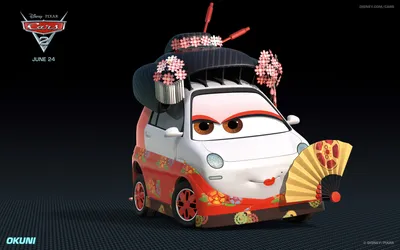 Okuni Stylized Car Cars Wallpaper 4K 1920x1200 Hd, Pc, Desktop, Wallpaper, Featuring, Okuni, A, Stylized, Car, Character, Disney, Pixar, White, Ultrawide, Full HD