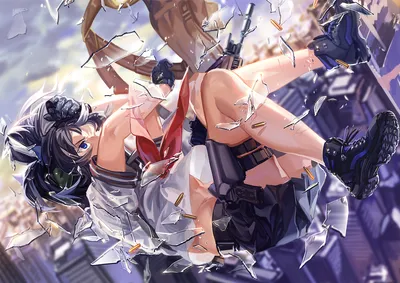 Dark Anime Wallpaper Abstract Wallpaper 4K 1920x1357 Hd, Anime, Original, Artwork, Featuring, A, Dynamic, Female, Character, Combat, Gear, Captured, White, Landscape, Full HD