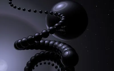 Epic Abstract Wallpaper Black/Dark Wallpaper 4K 1920x1200 Abstract, 3d, Cgi, Black, Spheres, Form, A, Dark, Twisting, Chain, Against, Shadowy, Brown, Ultrawide, Full HD