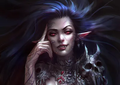 Dark Vampire Glowing Black/Dark Wallpaper 4K 2000x1416 Dark, Vampire, With, Glowing, Red, Eyes, And, Intricate, Armor, Set, Against, Shadowy, Gray, Landscape, Full HD