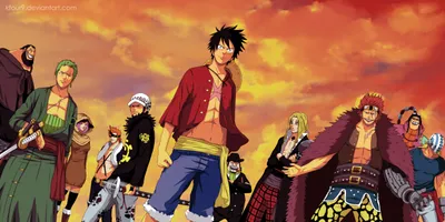 Characters Anime One Piece Standing Nature Wallpaper 4K 2500x1251 Hd, Desktop, Wallpaper, Featuring, Characters, From, The, Anime, One, Piece, Standing, Against, Orange, Purple, Ultrawide, Full HD