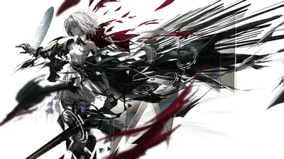 Anime 3555x2000 Abstract Abstract Wallpaper 4K 3555x2000 Anime, 3555x2000, White, Black, Ultrawide, QHD