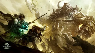 Guild Wars Armored Fantasy Wallpaper 4K 1920x1080 Guild, Wars, 2, Hd, Pc, Wallpaper, Armored, Heroes, Clash, Towering, Horned, Giant, White, Ultrawide, Full HD