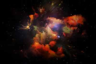 Colorful Space Sci Nebula Wallpaper 4K, Space category