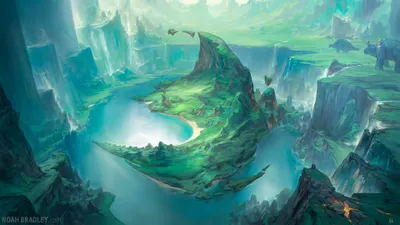 Moody Fantasy Wallpaper Nature Wallpaper 4K 3840x2160 Hd, Fantasy, Landscape, Wallpaper, Featuring, A, Lush, Vibrant, Valley, Winding, River, Surrounded, White, Ultrawide, 4K