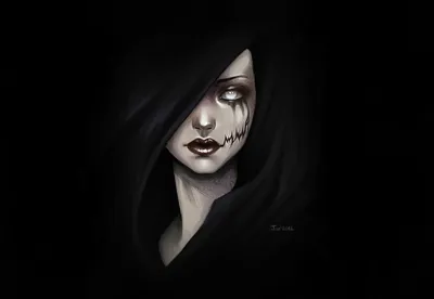 Dark Dark Wallpaper Black/Dark Wallpaper 4K 1920x1326 Hd, Desktop, Wallpaper, Of, A, Dark-themed, Woman, With, Black, Hair, Prominent, Scar, Gray, Landscape, Full HD