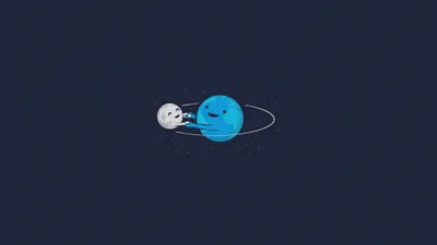 Minimalist Earth Moon Minimal Wallpaper 4K 3840x2160 Minimalist, Earth, Moon, Sci, Fi, Artistic, Hd, Desktop, Yellow, White, Pink, Ultrawide, 4k