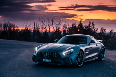 Silver Amg Supercar Open Cars Wallpaper 4K 3600x2401 Silver, Mercedes-amg, Gt, Supercar, Parked, On, An, Open, Road, Sunset, Captured, High, Gray, Pink, Landscape, QHD