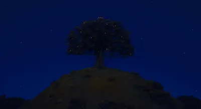 Night Movie Fantastic Fox Lone Space Wallpaper 4K 3840x2080 Night, Scene, From, The, Movie, Fantastic, Mr, Fox, Lone, Tree, Atop, Small, Ultrawide, 4k