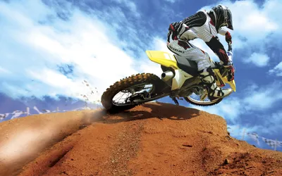 Sleek Motocross Wallpaper Cars Wallpaper 4K 1920x1200 Hd, Pc, Desktop, Wallpaper, Featuring, A, Motocross, Rider, Yellow, Motorcycle, Racing, Over, White, Brown, Ultrawide, Full HD