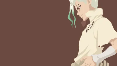 Minimalist Anime Senku Minimal Wallpaper 4K 4098x2304 Minimalist, 4k, Ultra, Hd, Anime, Wallpaper, Featuring, Senku, Ishigami, Stone, Clean, Lines, White, Ultrawide