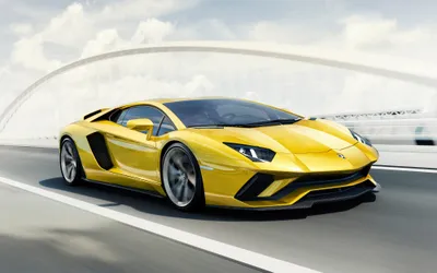Yellow Supercar Speeding Modern Highway Cars Wallpaper 4K 4000x2500 Yellow, Lamborghini, Aventador, S, Supercar, Speeding, On, A, Modern, Highway;, Under, Bright, White, Ultrawide, 4k