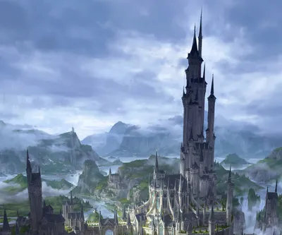 Sleek Fantasy Wallpaper Fantasy Wallpaper 4K 1920x1600 Fantasy, City, Hd, Desktop, Wallpaper, Gray, Square, Full HD