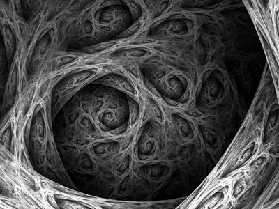 Moody Abstract Wallpaper Abstract Wallpaper 4K 2048x1536 An, Intricate, Abstract, Fractal, Design, In, Grayscale, Featuring, Swirling, Patterns, Complex, Textures, Gray, Landscape, Full HD