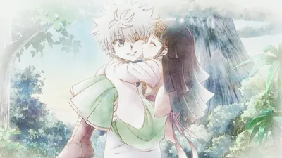Vibrant Anime Wallpaper Abstract Wallpaper 4K 1920x1080 Hd, Wallpaper, Of, Anime, Characters, Alluka, Zoldyck, And, Killua, Hunter, Depicting, Heartwarming, White, Ultrawide, Full HD