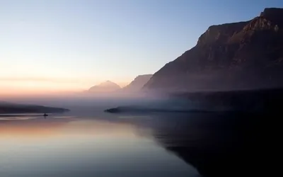 Dark Serene Wallpaper Nature Wallpaper 4K 1920x1200 A, Serene, Landscape, Featuring, River, Winding, Through, Cliffs, Enveloped, Fog, Majestic, Mountains, White, Gray, Ultrawide, Full HD
